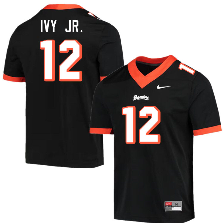 Men #12 Tyrice Ivy Jr. Oregon State Beavers College Football Jerseys Stitched-Throwback